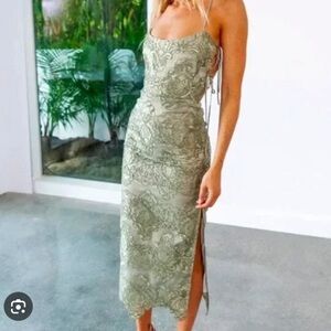 The Olivia Dress in sage - V. Chapman